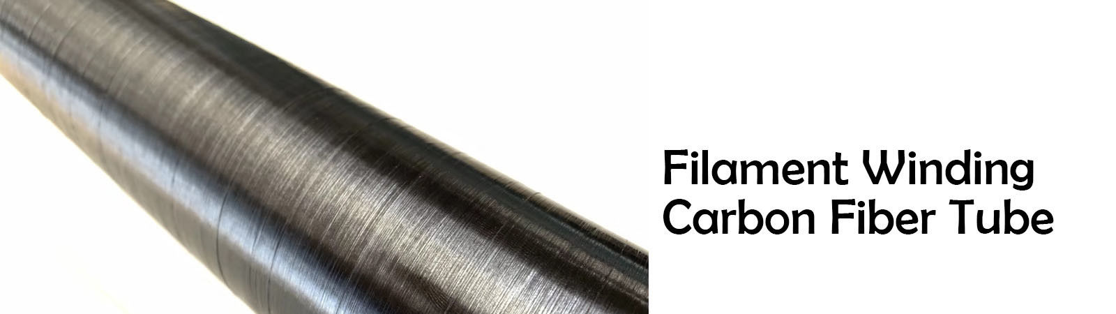 Tubo esbaforido da fibra do carbono do filamento