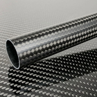 Lightweight 3K Woven Carbon Fiber Tubes  Aging Resistant Flexible