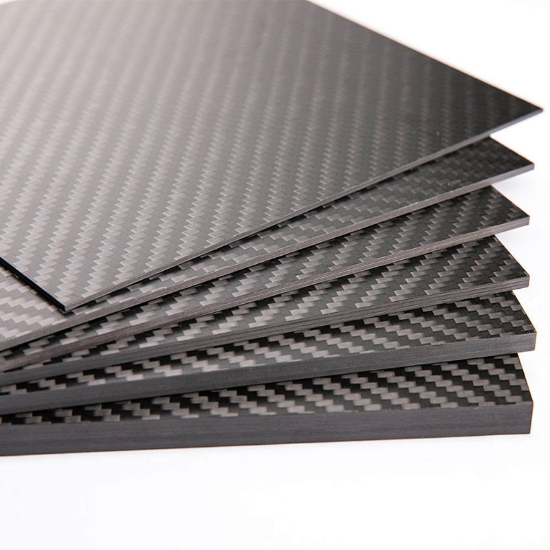 100% 3K Carbon Fiber Plain Weave Glossy Matte Carbon Fiber Plate High Strength OEM