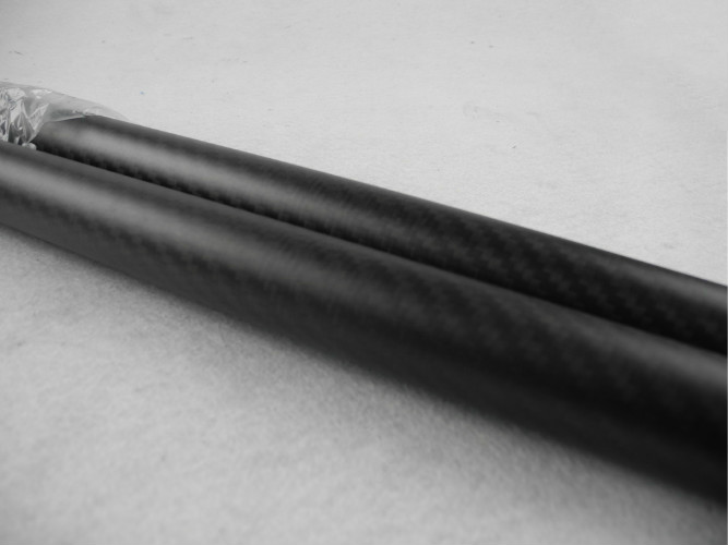 (OD) 25mm * 23mm (identificação) * tubo da fibra do carbono da superfície do resíduo metálico de 500mm para a tubulação de rolamento