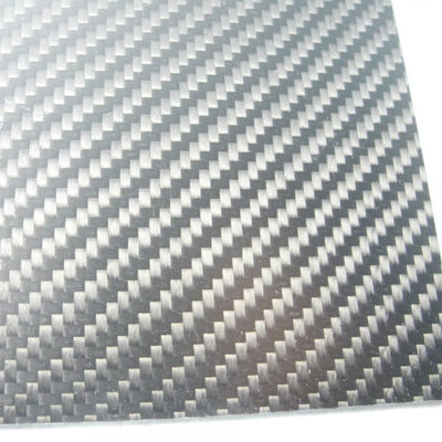 4.0mm±0.1mm Real Carbon Fibre Sheet / Carbon Fiber Fabric Sheets Twill Weave Style