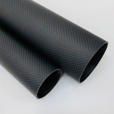 High Modulus Carbon Fiber Tubing Plain Pattern Heat Resistance