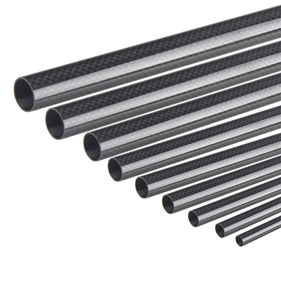 High Strength Carbon Fiber Round Tubes 18 X 16 X 500mm For Many Applications