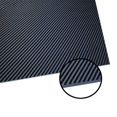 300X400MM 100% 3K Carbon Fiber Plate Board Glossy / Matte Finish 0.5 - 4MM Thickness