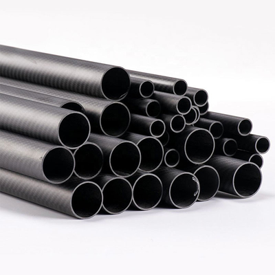 Industrial 100% 3K Carbon Fiber Roll Wrap Tube High Pressure Resistance