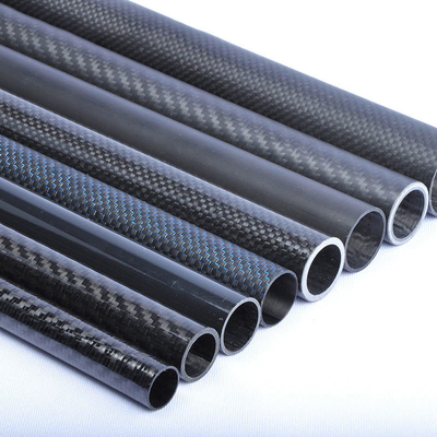 Industrial 100% 3K Carbon Fiber Roll Wrap Tube High Pressure Resistance