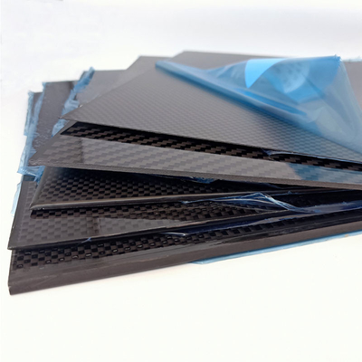 100% 3K Plain Glossy Flexible Carbon Fiber Sheet High Strength Lightweight