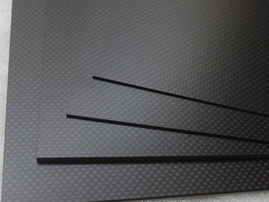 100% 3K Plain Glossy Flexible Carbon Fiber Sheet High Strength Lightweight