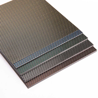 High Strength Type Customized Heat Resistant Carbon Fiber Sheet 500X500X1mm For Wall Panel