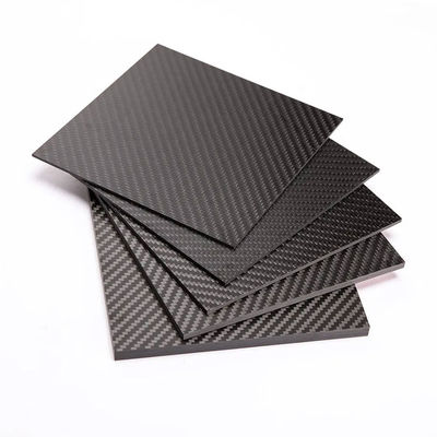 2x2 Twill Weave 100% Ultra-Strong Carbon Fiber Sheet - UV-Protected Gloss Finish