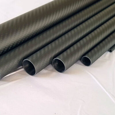 3K Twill Weave Roll Wrapped Carbon Fiber Tube Lightweight High Strength Round Pipe for DIY RC Drone