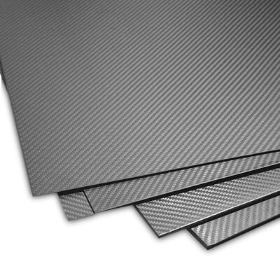 3K Twill Glossy Carbon Fiber Plate - Customized Size, High-Temperature Resistance