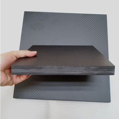 3K Twill Glossy Carbon Fiber Plate - Customized Size, High-Temperature Resistance
