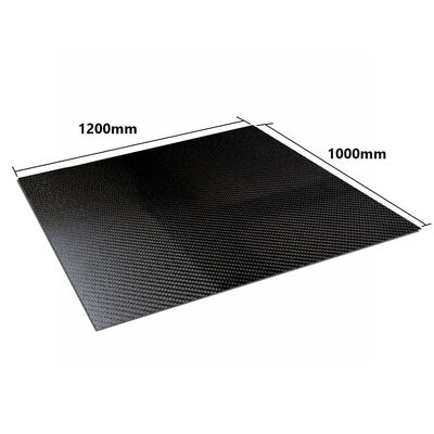 Low Coefficiency of Thermal Expansion 1200*1000mm 3K Twill Carbon Fiber Board