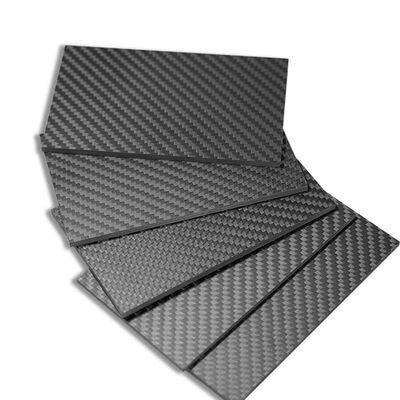 Custom Glossy Finished Plain Weave 3K Carbon Fiber Sheet/Plate 1mm Thick