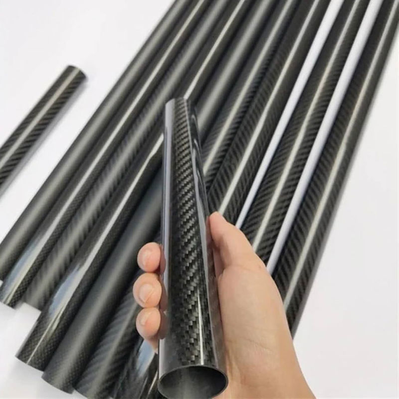 Custom Size 15mm–40mm 100% 3K Carbon Fiber Tubes Lightweight Round Pipes