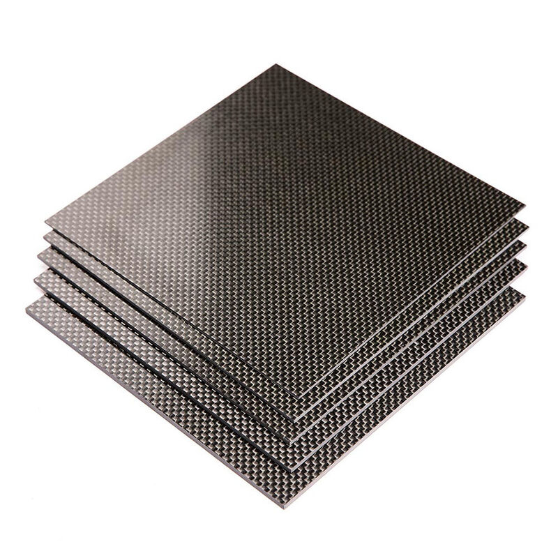 3K 100% Rigid Carbon Fibre Sheet 0.2, 0.5, 1.0, 1.5, 2.0, 2.5, 3.0, 4.0, 5.0mm