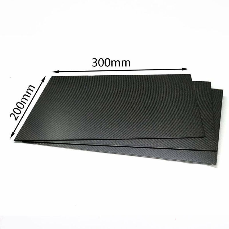 300 × 200 mm Lightweight Flexible Carbon Fiber Plate | Carbon Fiber Sheet